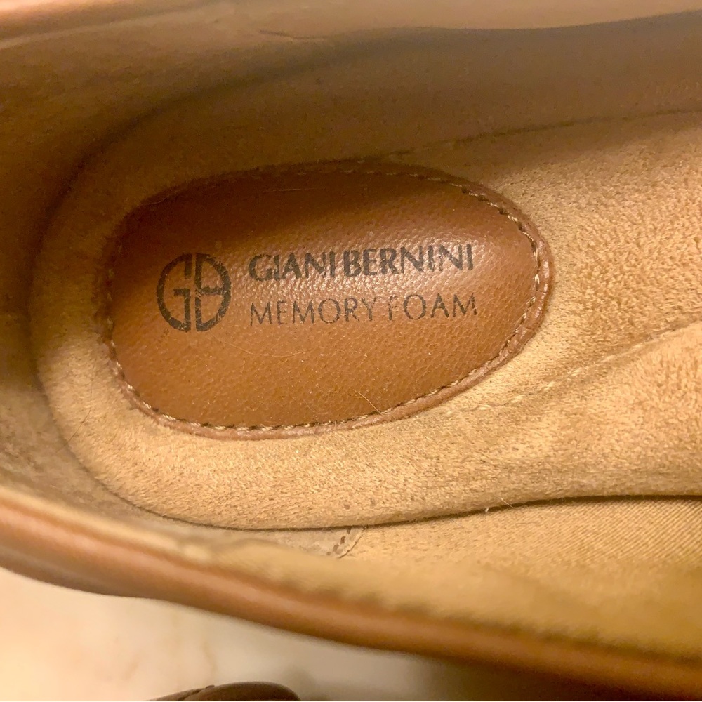 Giani Bernini Tan Leather Loafers - Picture 2 of 10